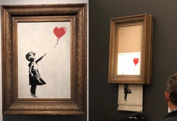 il-banksy-e2809dautodistruttoe2809d-alle28099asta-sothebys-londra-foto-hyperallergic-com_-590x404